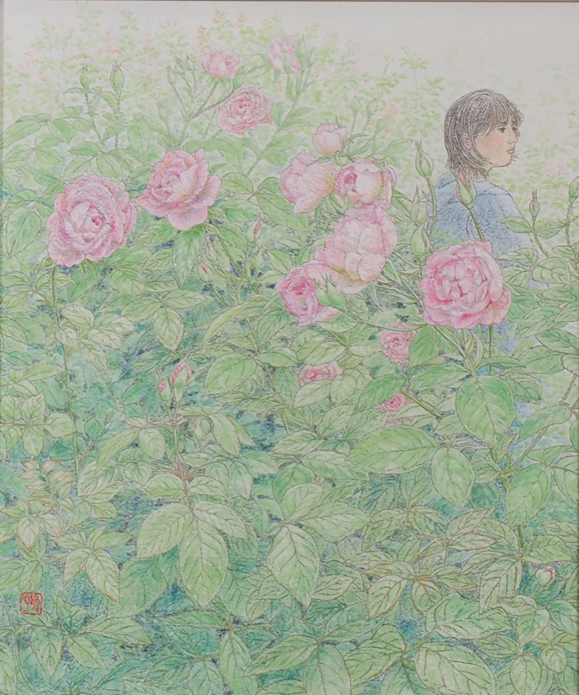 タイトル「春の庭、香る 」岩田令子